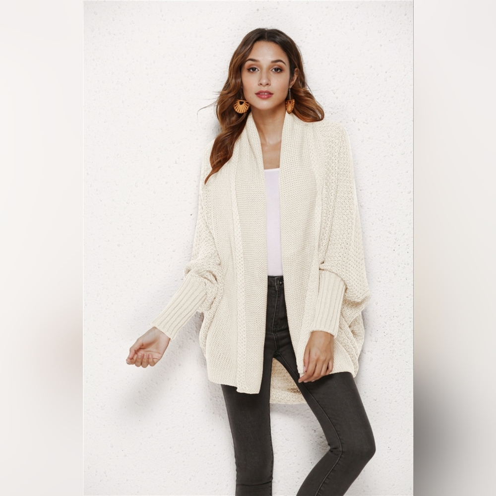 Angel Wings Open Front Batwing Sleeve Cardigan